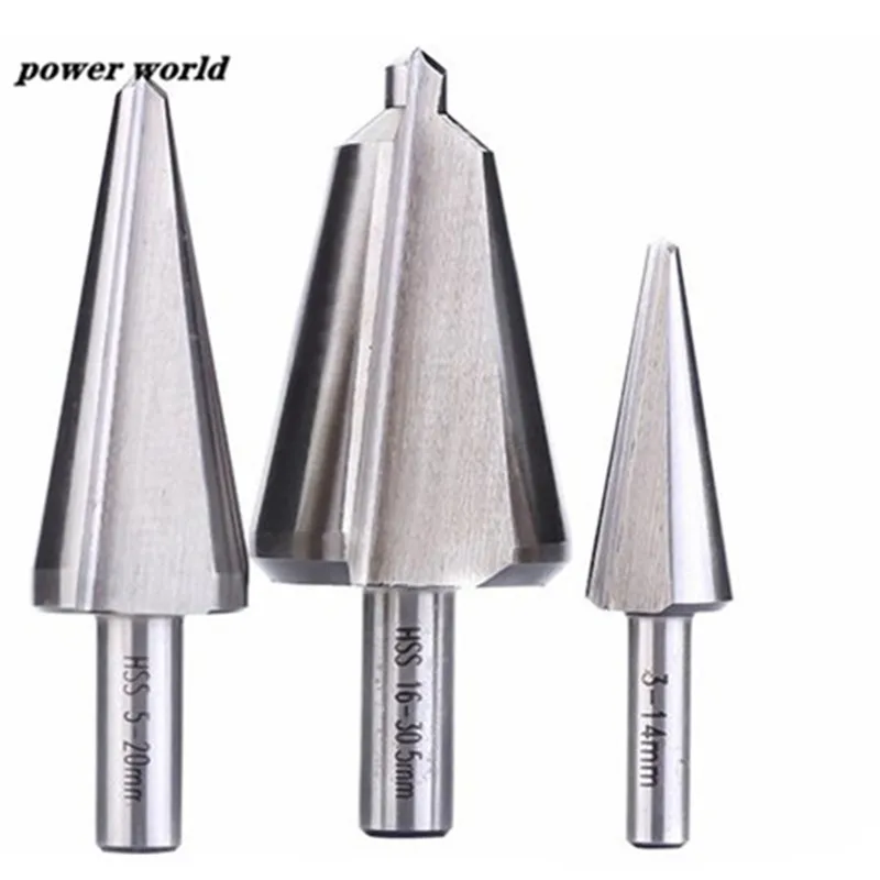 

3pcs/set High Speed Steel Taper Drill Bit Umbrella Hole Bit Chamfer Drill Bit 3mm to 30.5mm