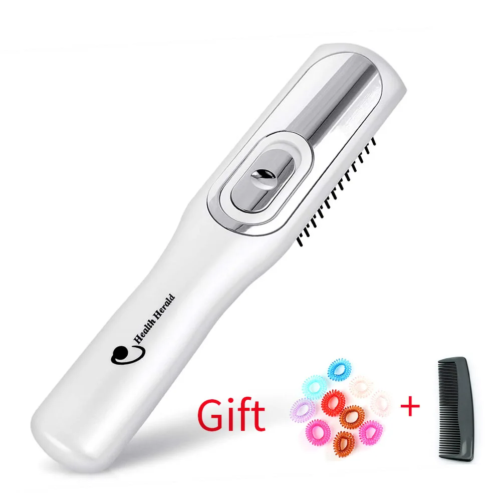 Hair Growth Comb Set 2 в 1 электрическая инфракрасная Лазерная массажка для волос, массажное оборудование, уход за волосами, уход за волосами, щетка для волос от выпадения волос, терапия - Цвет: Hair Growth Comb Set