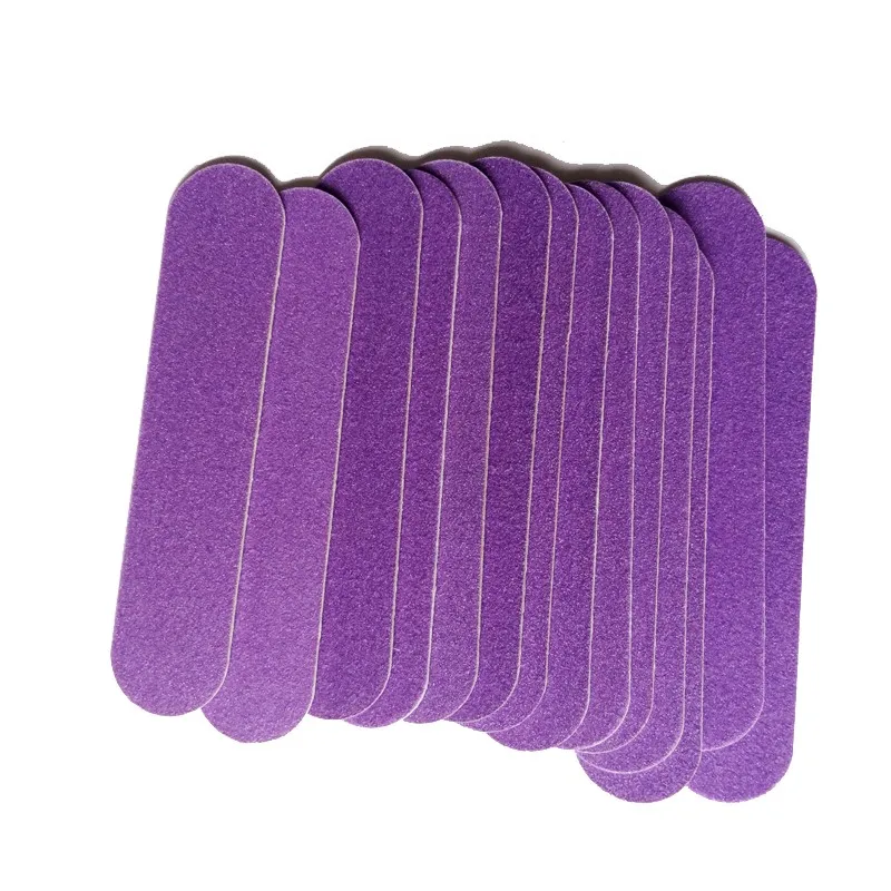 Lixa de Unha Descartável de Madeira Arquivos Lixa Roxo Unha Buffer Polimento Limas Manicure Ferramentas Acessórios 200 Pçs - Set 6 High Quality Beleza e saúde