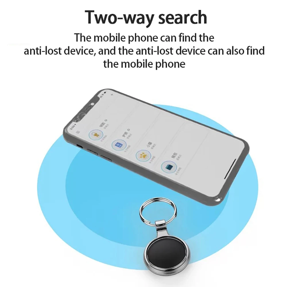 Tuya Smart Life APP Bluetooth Compatible Mini KeyFinder Smart Tag GPS Tracker Bag Pet Finder Key Locator Wallet Anti-lost Device