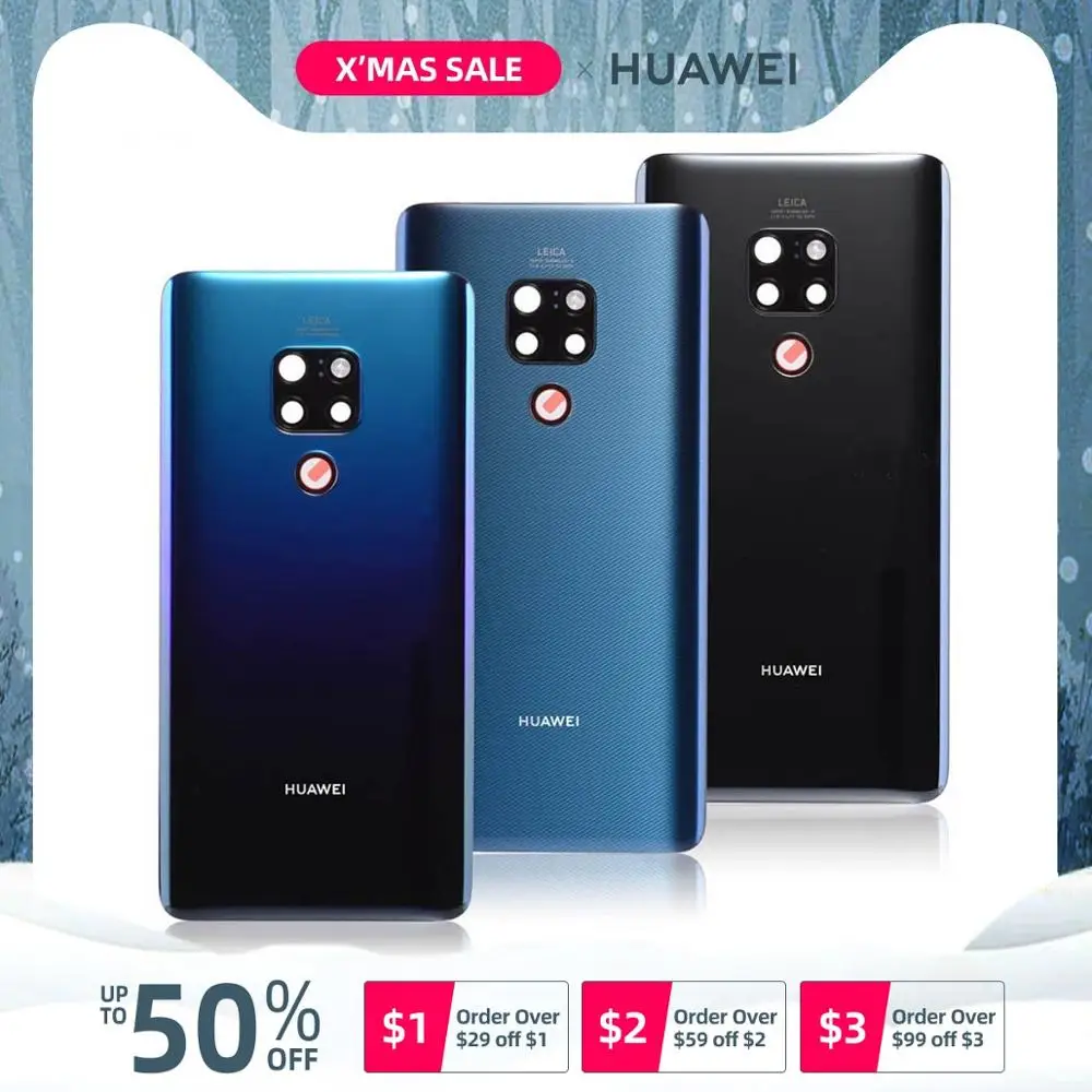 OEM ORI Задняя крышка для huawei mate 20 на батарею черный