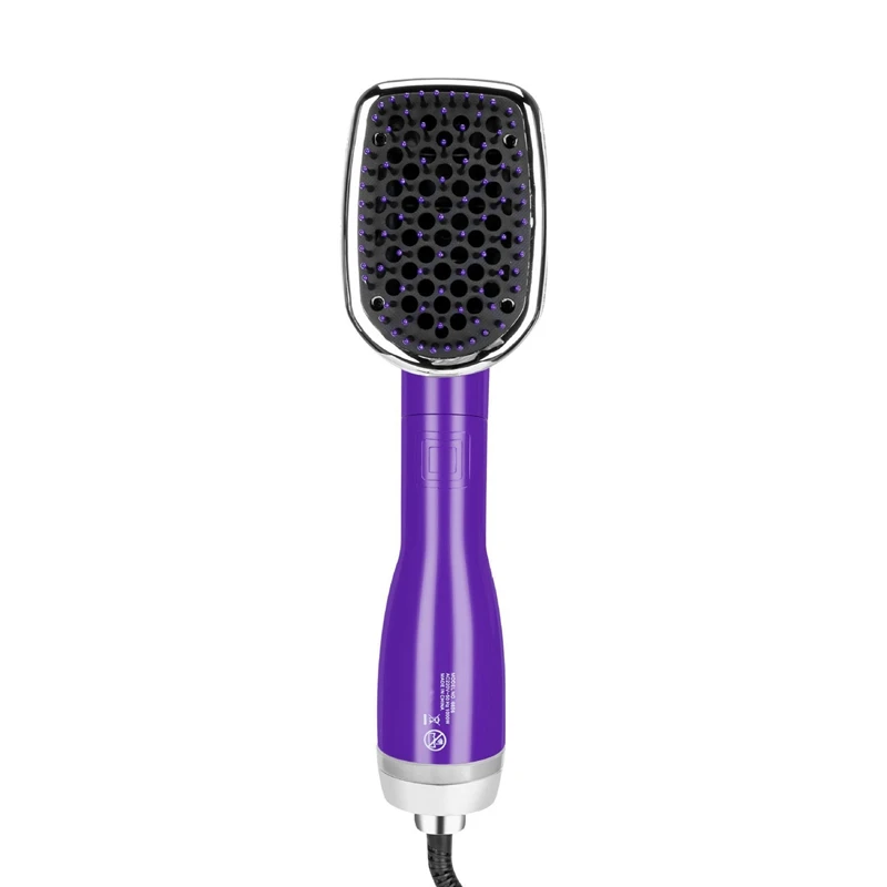 

Hair Dryer Brush 2 in 1 Blower Straightener Hair Comb Negative Ionic Electric Hot Air Brush Salon Blow Hair Styling Tools