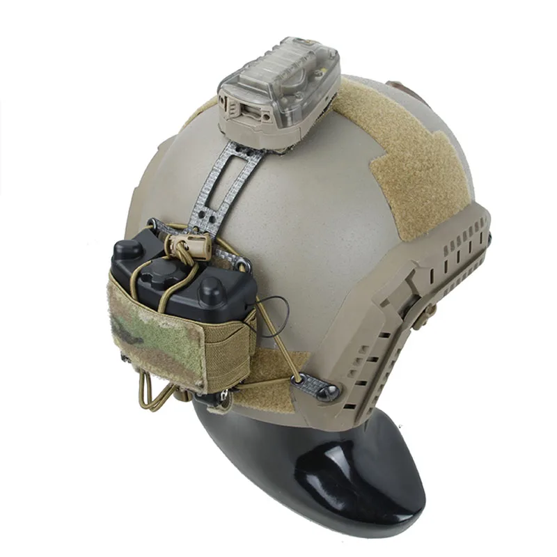FMA Casque tactique AVS9 avec vision nocturne NVG - Boîtier de batterie avec fil - Version fonctionnelle