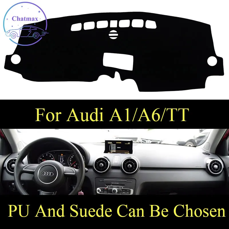 

Customize For Audi A1/A6 2004/TT 2008-2014 Dashboard Console Cover PU Leather Suede Protector Sunshield Pad