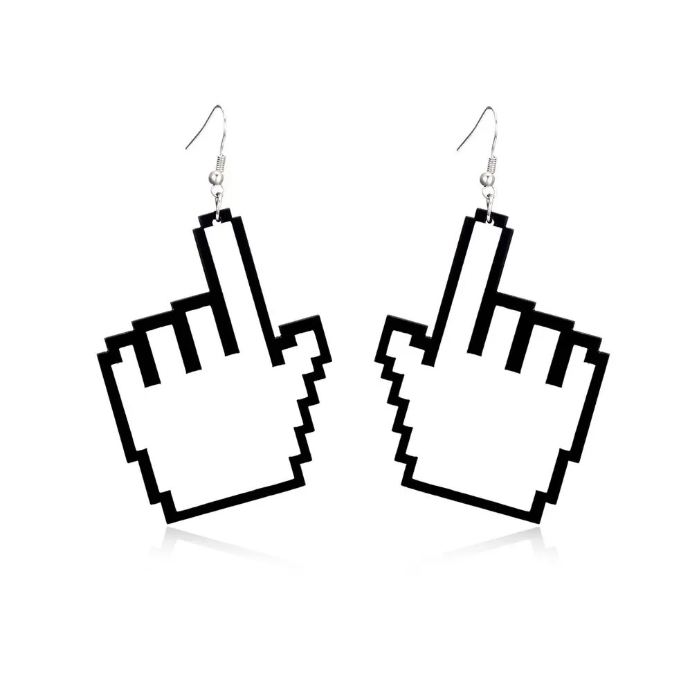 word stud earrings