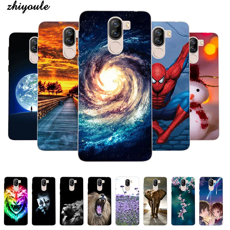 

For Doogee X60L Soft silicone Phone Cases For Doogee X60 Soft TPU Material Back Cover Coque Print painting Flower style