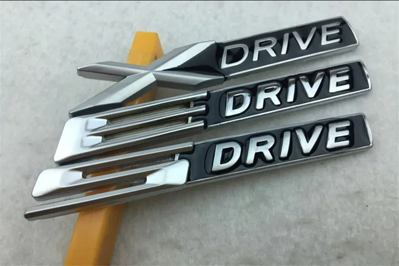50 шт. 9,5 см* 1,5 см металлическая, для машины X DRIVE EDRIVE SDRIVE Эмблема для задней задний значок автомобиля стикер кузова боковые логотипы