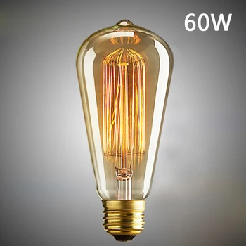 

Vintage Filament LED Edison Bulb Dimmable E14 40/60W Decorative Industrial Light