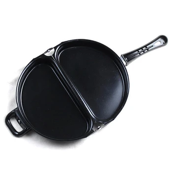 

Non Stick Coated Omelet Pan Double Side Folding Pan Kitchen Breakfast Skillet Frying Pan Skillet Omelette Maker Cooking Tool