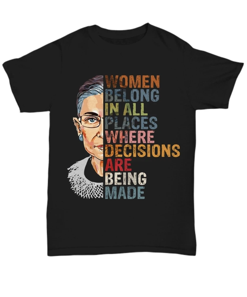 Футболка RBG Рут Бадер гинсбург подарок для женщин принадлежит всем решениям |