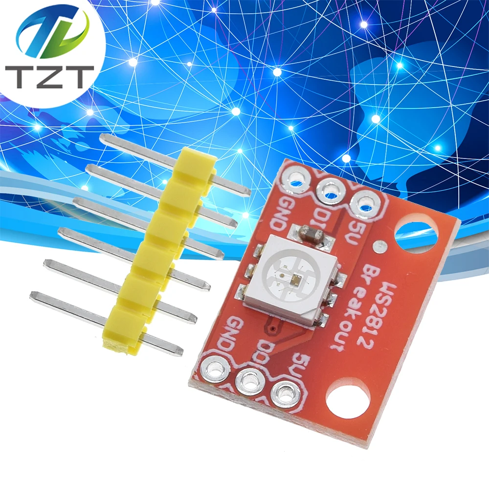 10mm Full Color RGB LED Driver Breakout Module Shield for Arduino 5V