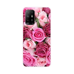 Floral Animal Silicone Phone Case with Protective Bumper for OPPO Reno5 Z 5G (00001)