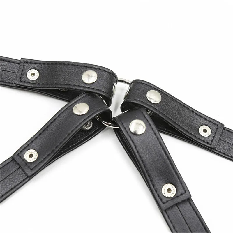 Leather Chest Garters For Male Sexy Punk Leather Thorax Shackle Strap Men Bondage Stocking Belt Bdsm Sexual Suspenders Lingerie