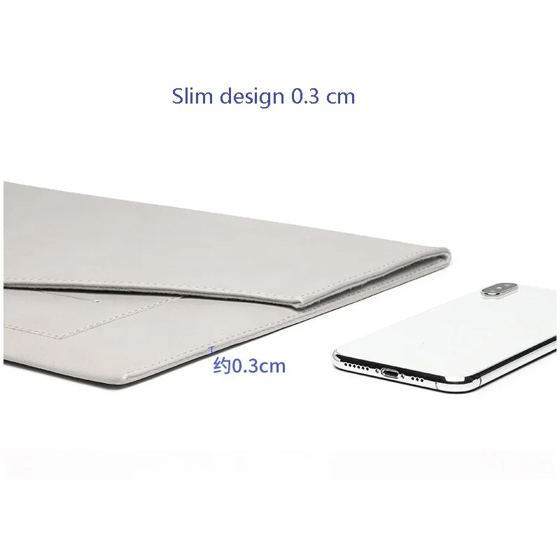 Водонепроницаемая сумка для ноутбука Чехол 13,3 14 15 15,4 15,6 дюймов для Macbook pro 13 Чехол тонкий дизайн невидимый магнит мягкая искусственная кожа
