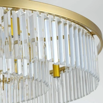 crystal living room round chandelier European creative personality room hall of the simple atmospheric restaurant chandelier