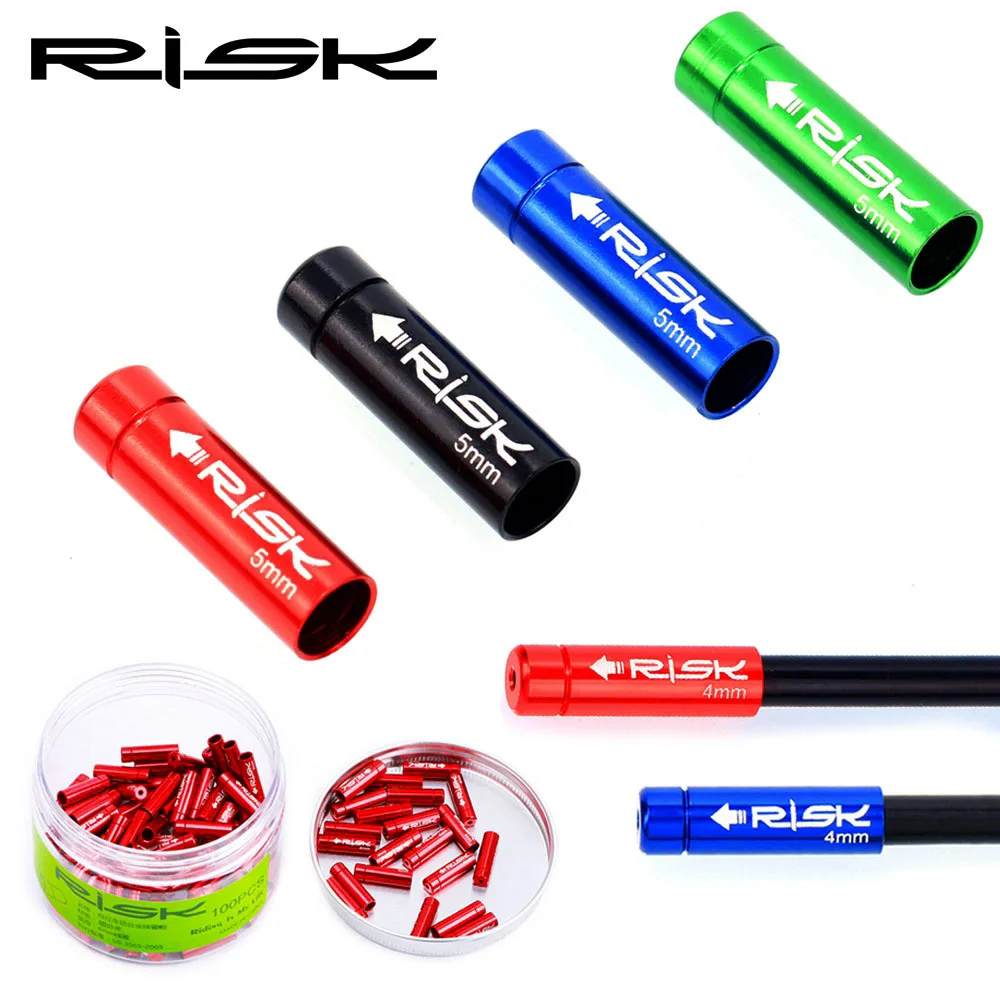 10pcs RISK Bicycle Cable Ends Cap Mountain Road Bike Shift Brake Wire Tip 