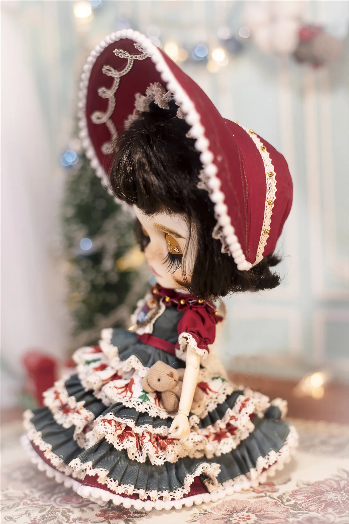 BJD SD куклы блайз набор узоров одежды DIY kit содержит аксессуары из тканей и руководство по шитью специально для рождества для девочек