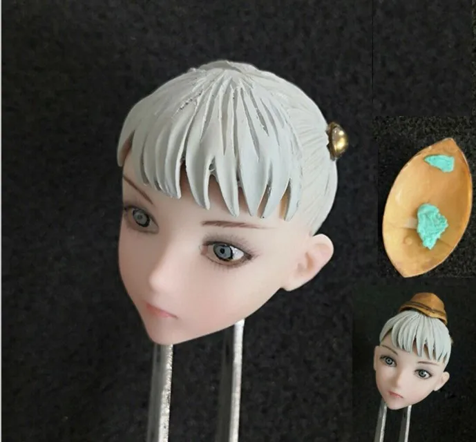 

Anime Cute Girl 1/6 Beauty Little Loli Head Sculpt Model PVC female Head Carved Fit 12'' Figure body PH Toy