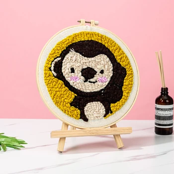 

Punch Needle cartoon Pen Magic Embroidery cross stitch kits embroidery needlework sets fabric DIY Crafts Sewing Accessories