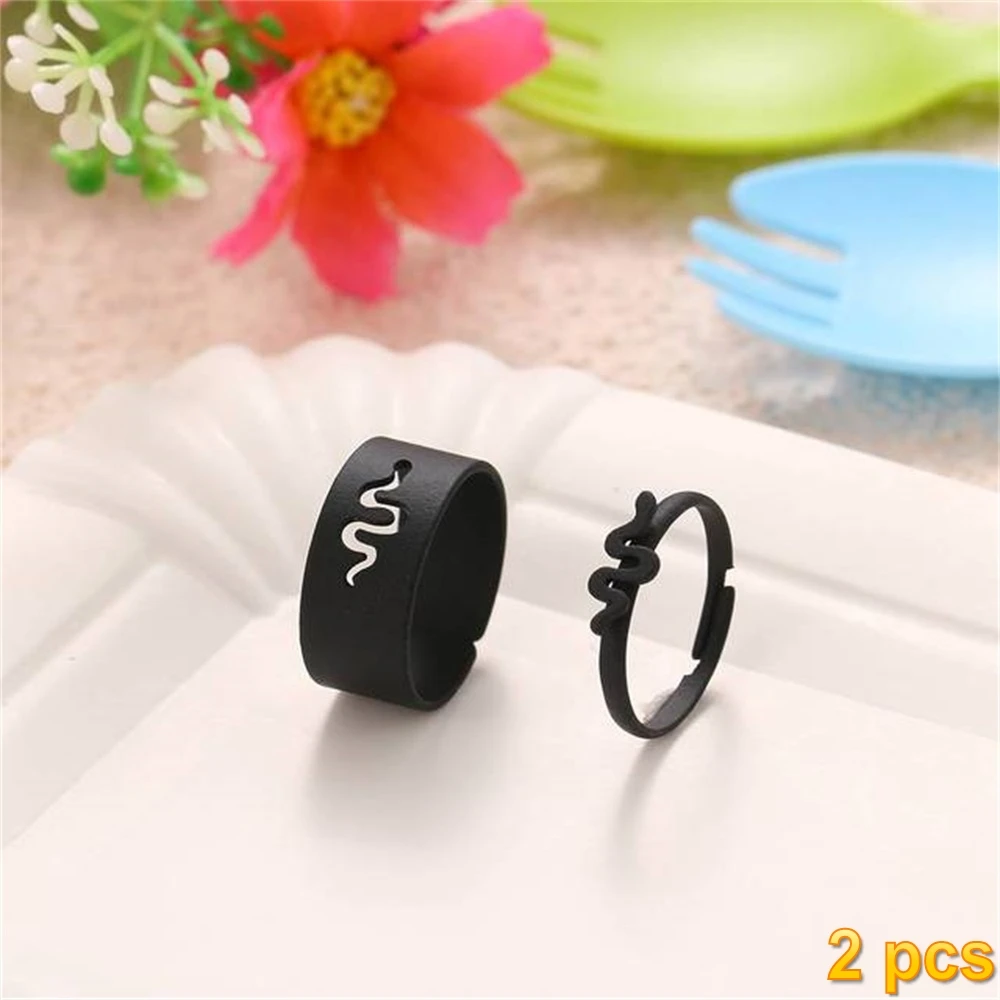 IFMIA Trendy Gold Butterfly Rings For Women Men Lover Couple Rings Set Friendship Engagement Wedding Open Rings 2021 Jewelry 9