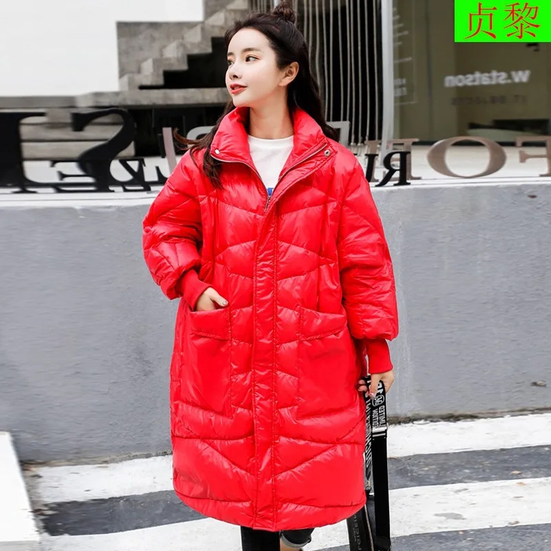 

2018 Winter New Style WOMEN'S Dress Korean-style BF Loose-Fit down Jacket Cotton-padded Clothes Mid-length Versatile Cotton-padd