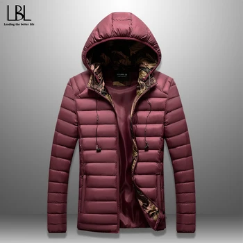 

2019 Winter Warm Thick Men's Jacket Cotton Padded Hooded Parka Male Soft Fabric Casual Wadded Coat Solid New Brand Clothing 3XL