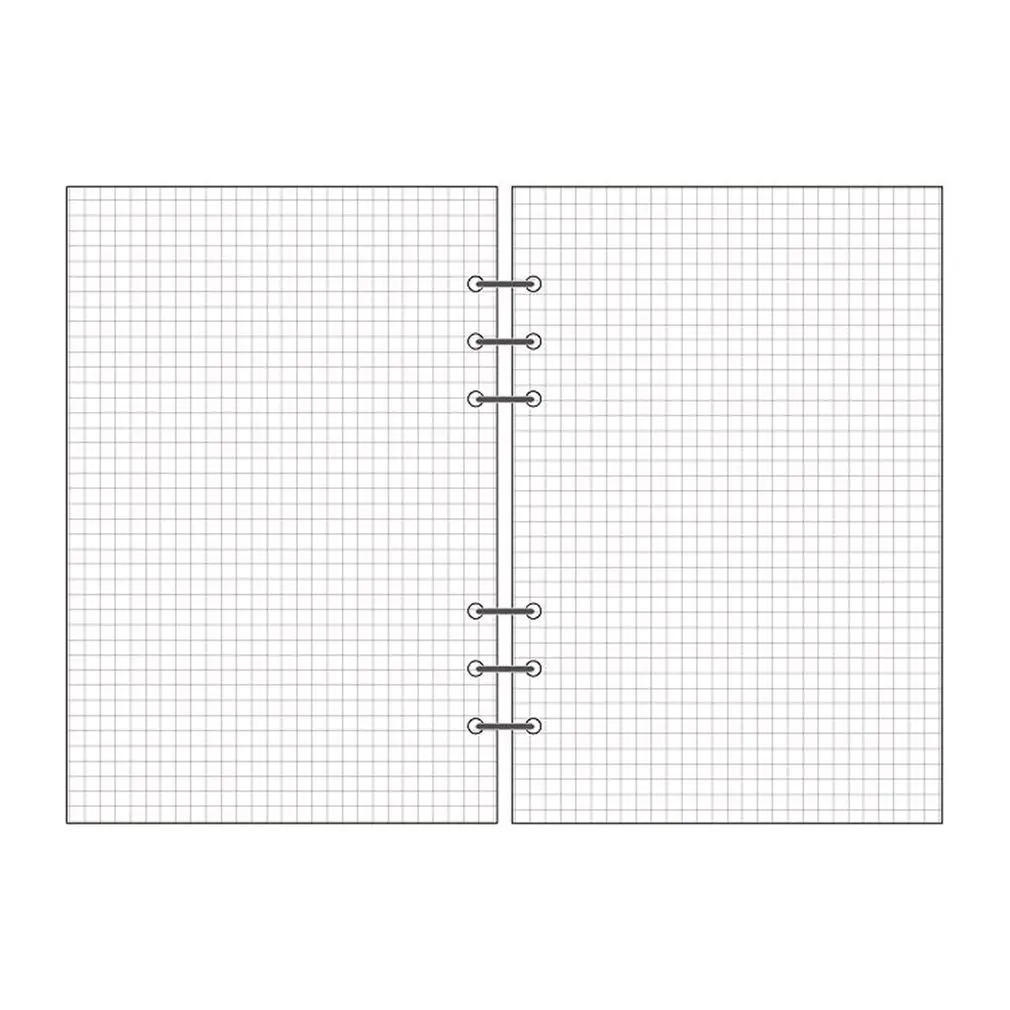 6-Hole Loose-Leaf Refills Loose-Leaf Paper Notebook RefillsInside The Notebook Notepad Core A5/A6/A7 grid Horizontalline lattice 6-Hole Loose-Leaf Refills Loose-Leaf Paper Notebook RefillsInside The Notebook Notepad Core A5/A6/A7 grid Horizontalline lattice