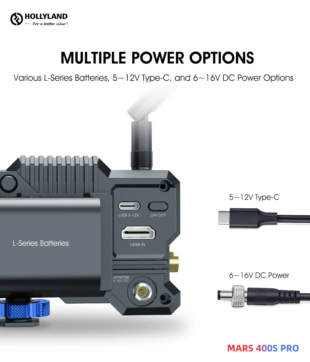 【１】Hollyland Mars 400S PRO Amazon.com: Hollyland Mars 400S PRO Wireless Video