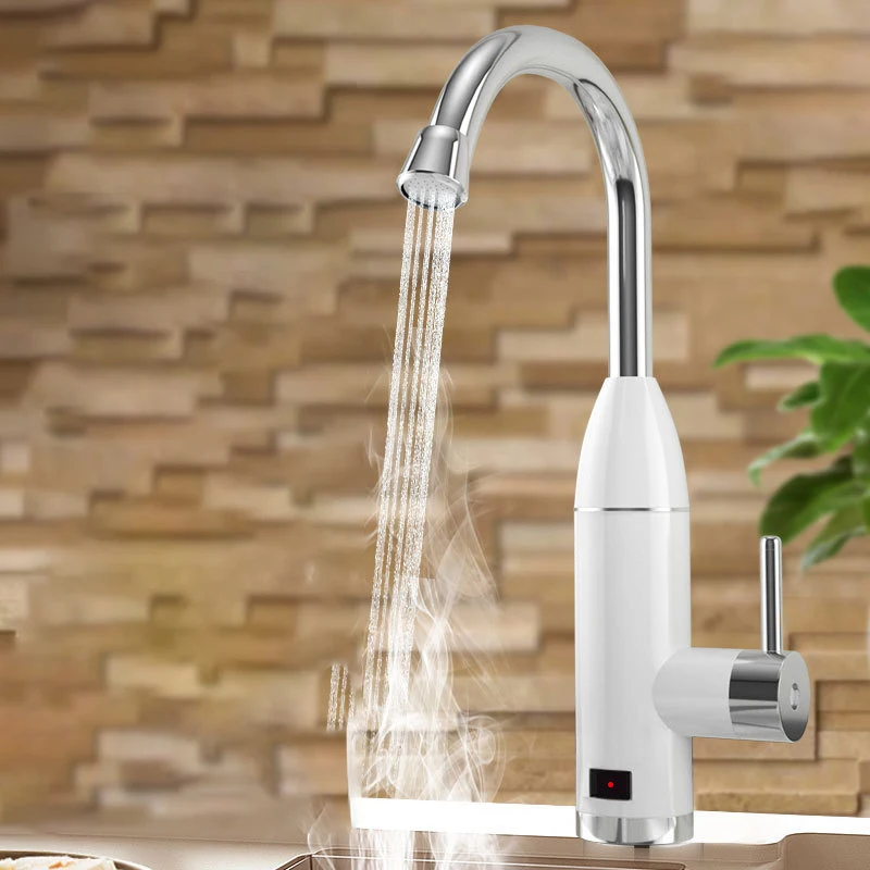 LQRERIDE Instant electric faucet Both Cold and Hot Uses Kitchen Heating Tap Water Heater with LED |
