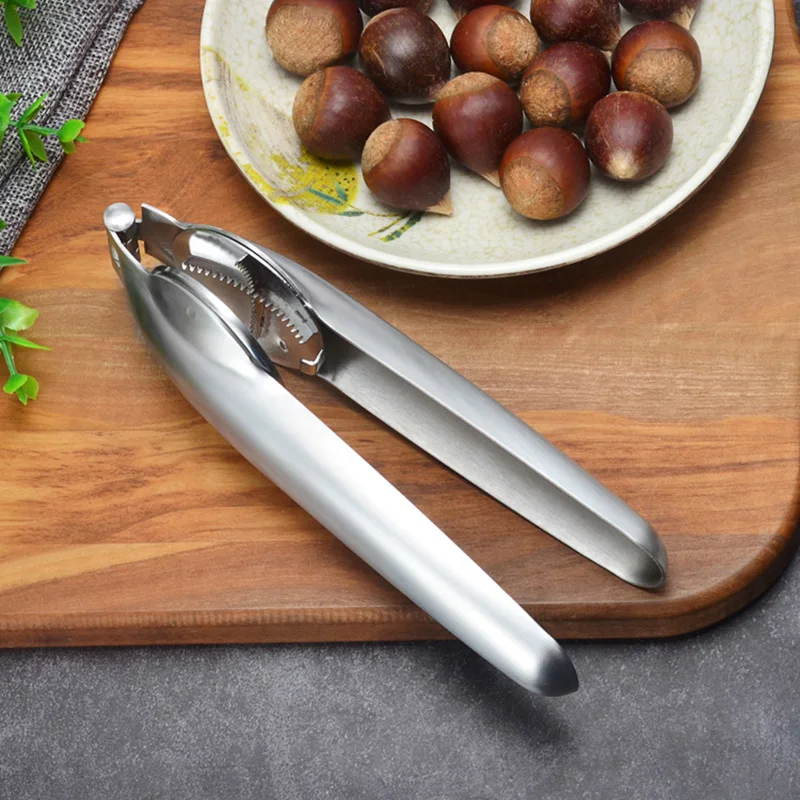 HOT Chestnut Clip Nut Cracker Walnut Pliers Metal Nut Opener Plier Stainless Steel Kitchen Tools NDS66
