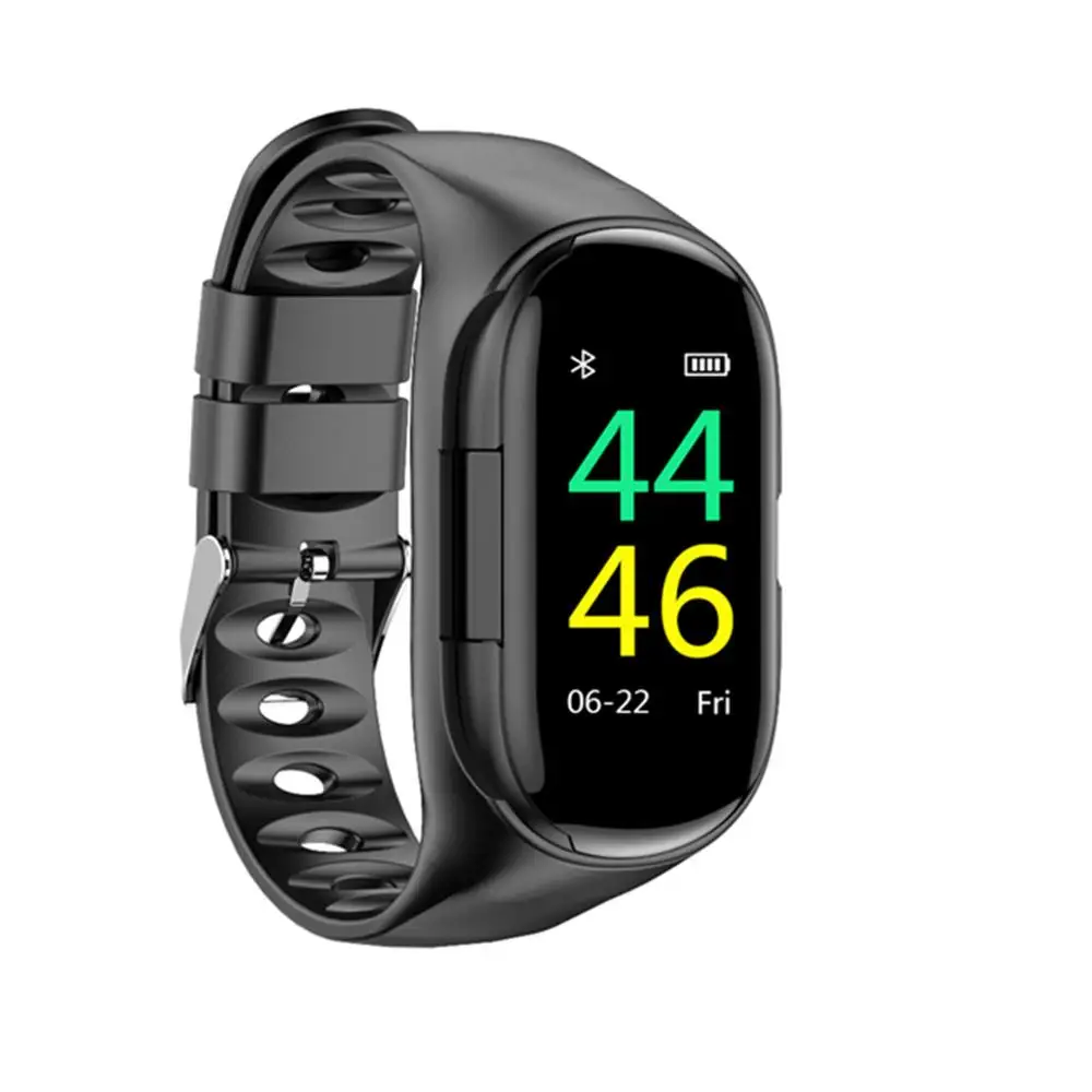 

696 T99 Smart Watch With Bluetooth Headphone Heart Rate Monitor Smart Wristband Sport Smart Watch Men Women