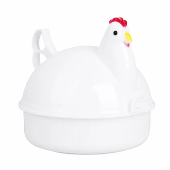 

Mothers' Gifts Chicken Shape Microwave Boiler Steamer Poacher Boiler Cooker Kitchen Tools FPing