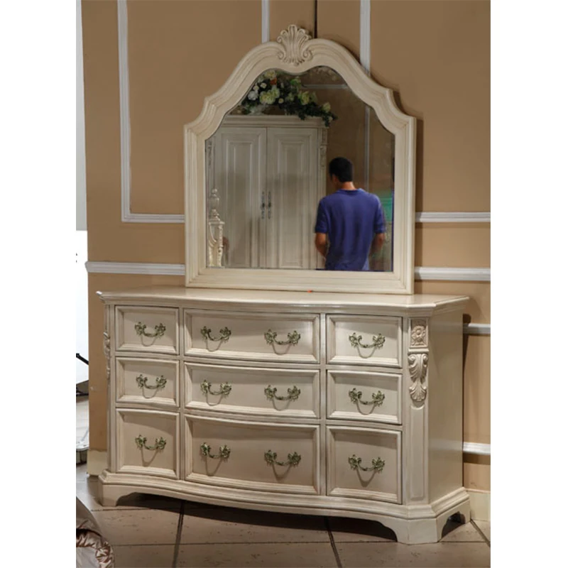 bedroom vanity table with mirror dresser GH10Dressers AliExpress