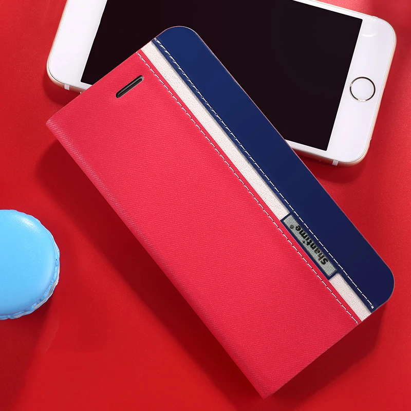 Ковбойский чехол из искусственной кожи для телефона, чехол для Ulefone power 3L, флип-чехол для Ulefone P6000 Plus, деловой чехол, Мягкая силиконовая задняя крышка - Цвет: Red