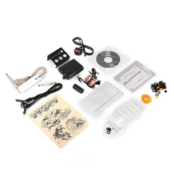

Tattoo Gun Machine Tool Set Tattoo Gun Needles Power Supply Cord Exquisite Beginner Kit Body Beauty Tools