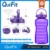 QuiFit 2L/3.8L bounce cap gallon water bottle cup, time stamp trigger no BPA, sports phone holder fitness/outdoor water bottle 13