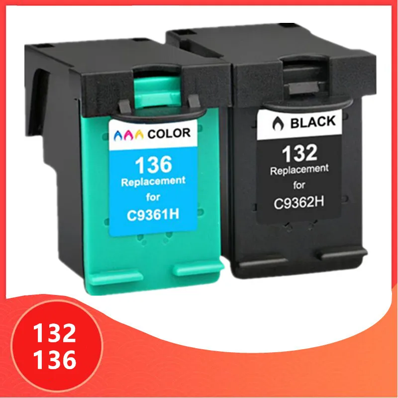 Картридж для принтера hp 132 136 совместим с HP132 Photosmart 2573 C3183 1513 Officejet 6213 5443 D4163 pcs1513 |