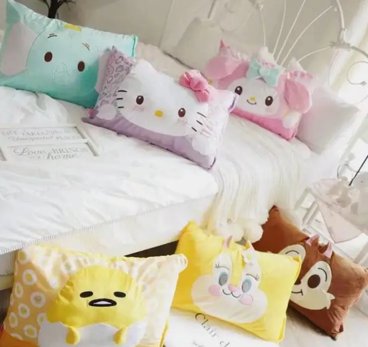 Милая плюшевая игрушка по мотивам мультфильма белка Мелодия Gudetama Слон Мягкая Наволочка подарок на день рождения#2003