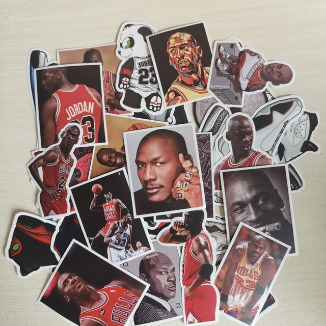 52pcs lot Random Cartoon Jordan Sticker for Boys Luggage Car Suitcase Laptop Phone Skateboard Motor Anime