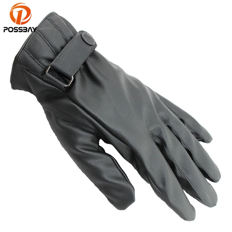 Posbay Ретро Мотоциклетные Перчатки Кожаные зимние водонепроницаемые Guantes мото
