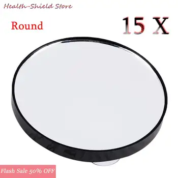 

Portable Vanity Mini Pocket Round Makeup Mirrors 5X 10X 15X Magnifying Mirror With Two Suction Cups Compact Cosmetic Mirror Tool