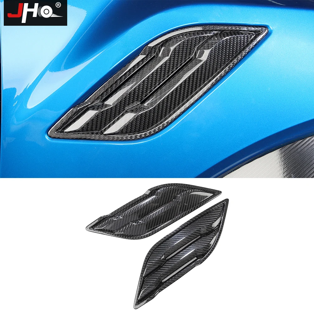 JHO REAL Carbon Fiber Side Fender Vent Outlet Overlay Cover Trim For Ford F150 2017-2020 Raptor 2018 Accessories 2019
