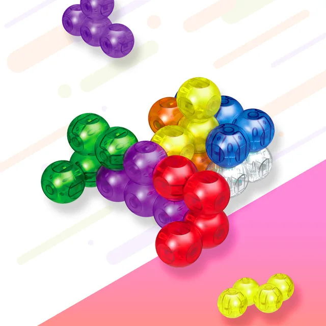 Multifunctional Assembly Of Magnetic Cube Building Blocks Luban Soma Cube Boy 3-6-8 Years Old Educational Early Childhood Toy 4