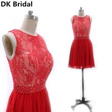 Новинка, короткое платье трапециевидной формы для выпускного вечера, кружевное платье с кристаллами для выпускного вечера, элегантное платье подружки невесты
