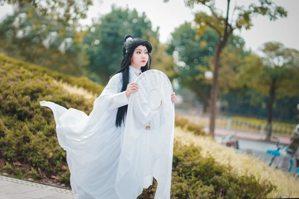 Cosfans Xie Lian Cosplay Costume Tian Guan Ci Fu Xielian Wigs Bamboo Hat Prop White Han Anime Outfit Unisex -Zentai shop online Ha8f8cdc1fd474c13b3f2e41b98a9d3b8p.jpg