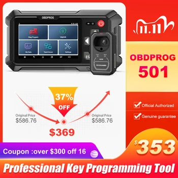 

OBDPROG 501 Key Programmer Immobilizer EEPROM Car Key Pin Code Reader Diagnostic Tool Key Programmer PK X300 DP Pro4 X100 PAD2
