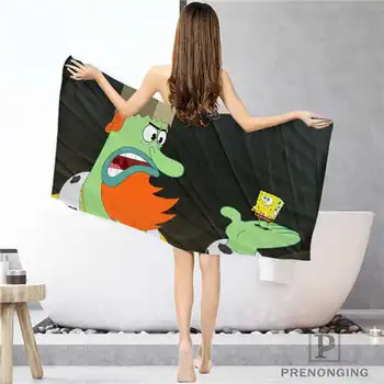 

Custom cartoons-spongebob- Bathroom Washcloth Towels Face Towel/Bath Towel Shower Towels Size 33x74cm/72x143cm#18-12-17-05-215