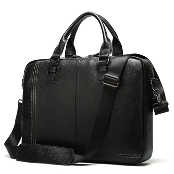 

Men's Leather Bag Mens Briefcase Leather Laptop Bag Men Office Bags for Men Business Porte Document Handbags