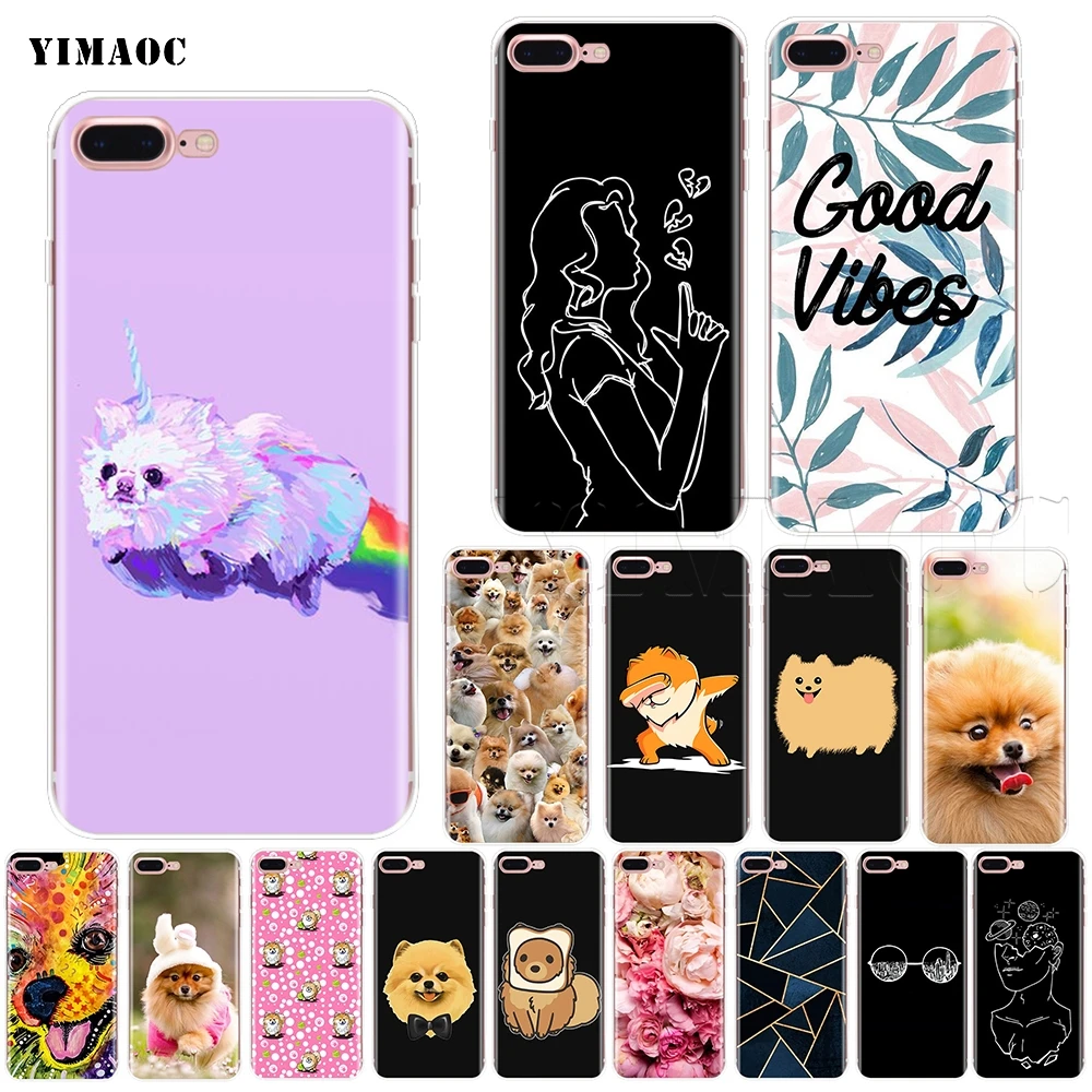 YIMAOC Pomeranian Pom Soft Silicone Case for iPhone 11 Pro XS Max XR X 8 7 6 6S Plus 5 5s se | Мобильные телефоны и