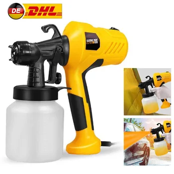 

400W Spray Gun Electric Paint Sprayer Compressor Flow Control Airbrush Spraying Power Tool For Car Home